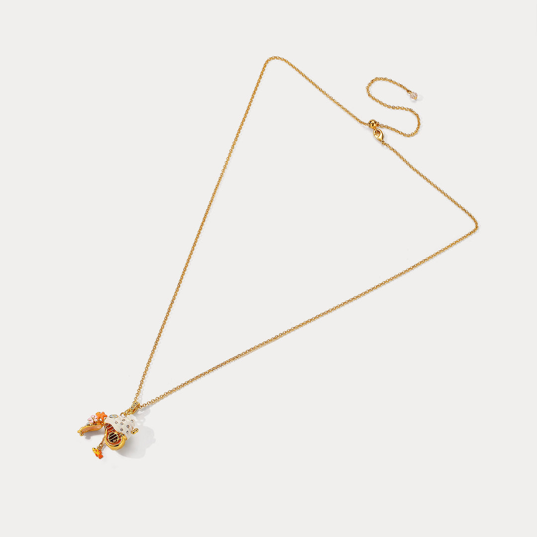 Seashell House Locket Necklace