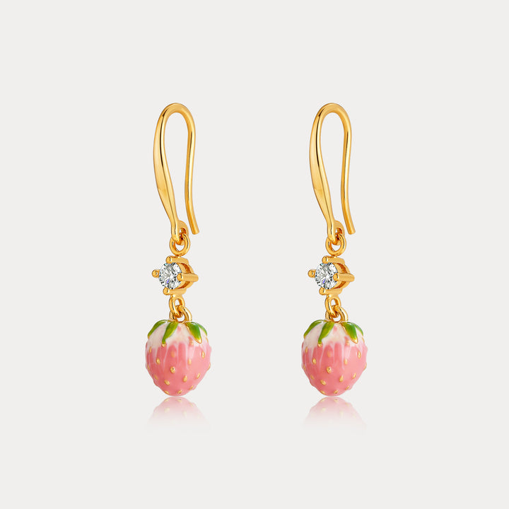 Selenichast Strawberry Dangling Earrings