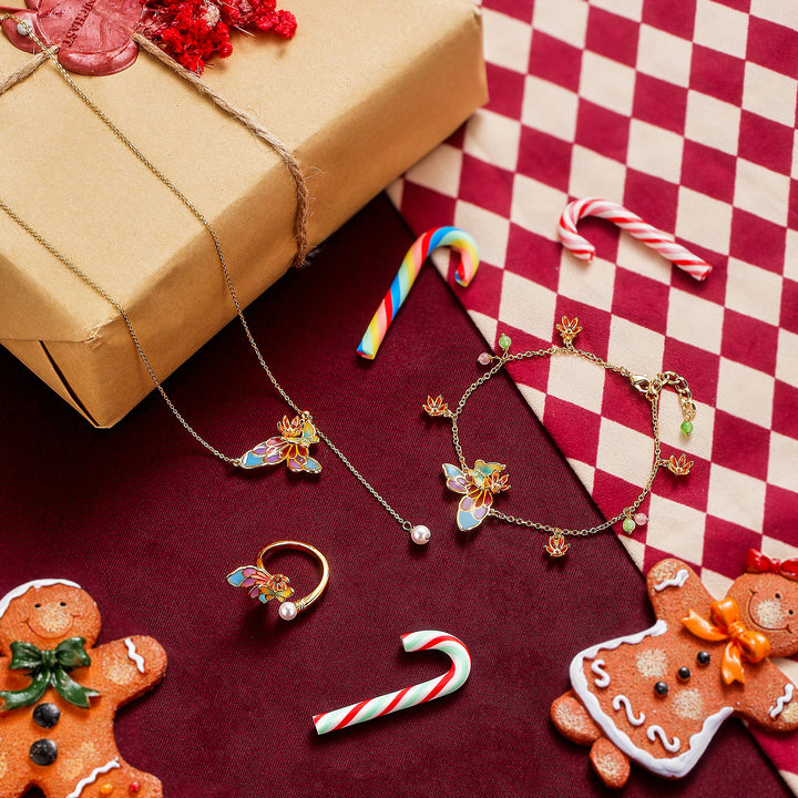 Enamel Butterfly Ring
