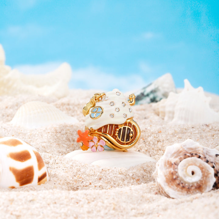 Seashell House Locket Necklace