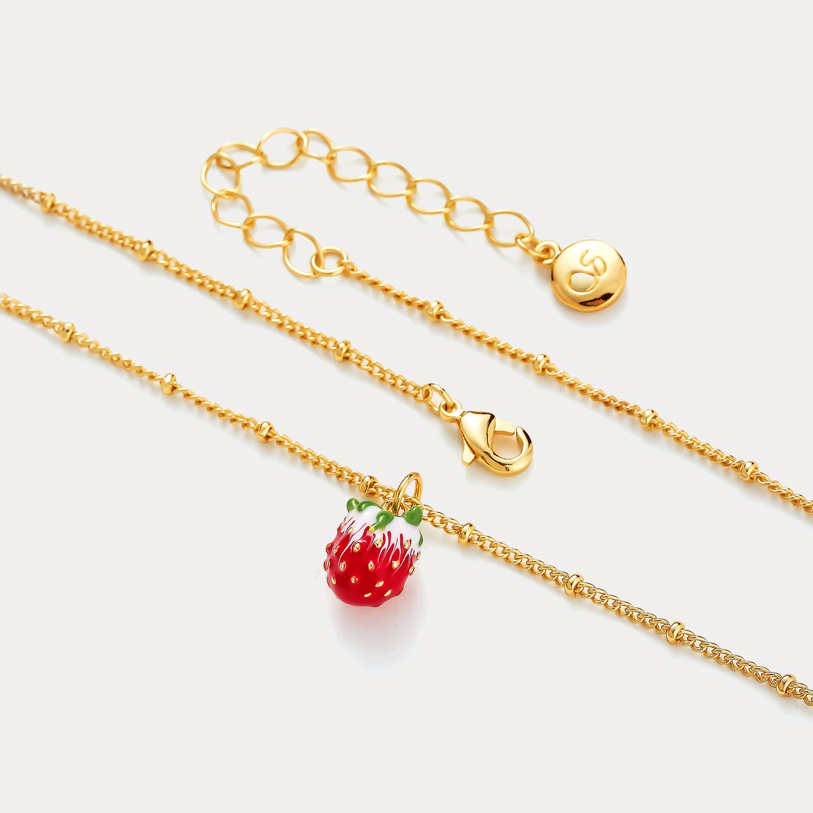Strawberry Necklace | Strawberry Jewelry for Women | Strawberry