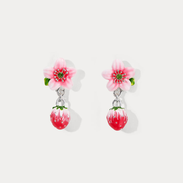 Strawberry Bloom Earrings Gift
