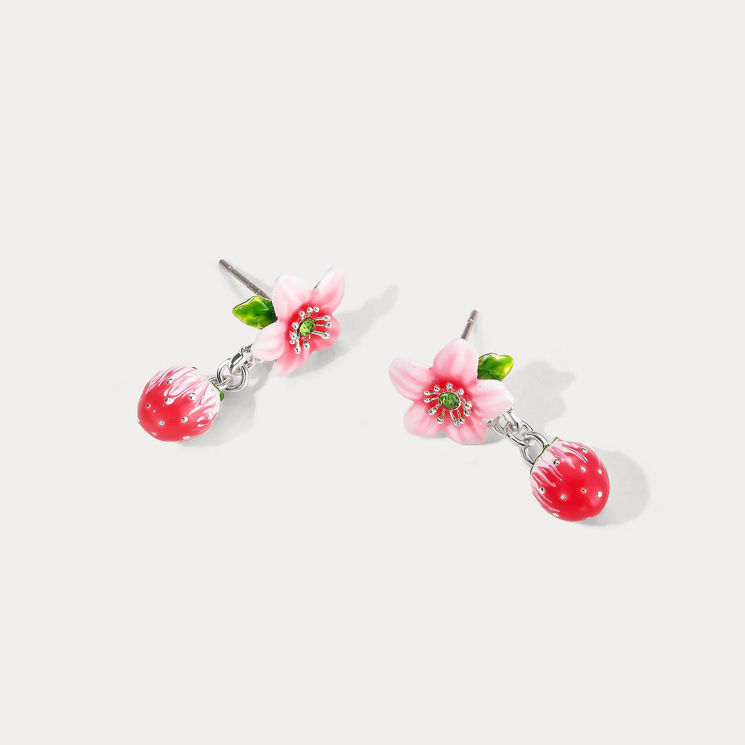 Strawberry Bloom Earrings