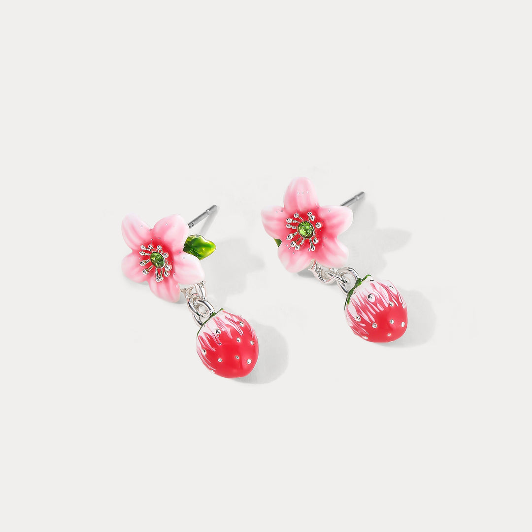 Strawberry Bloom Earrings