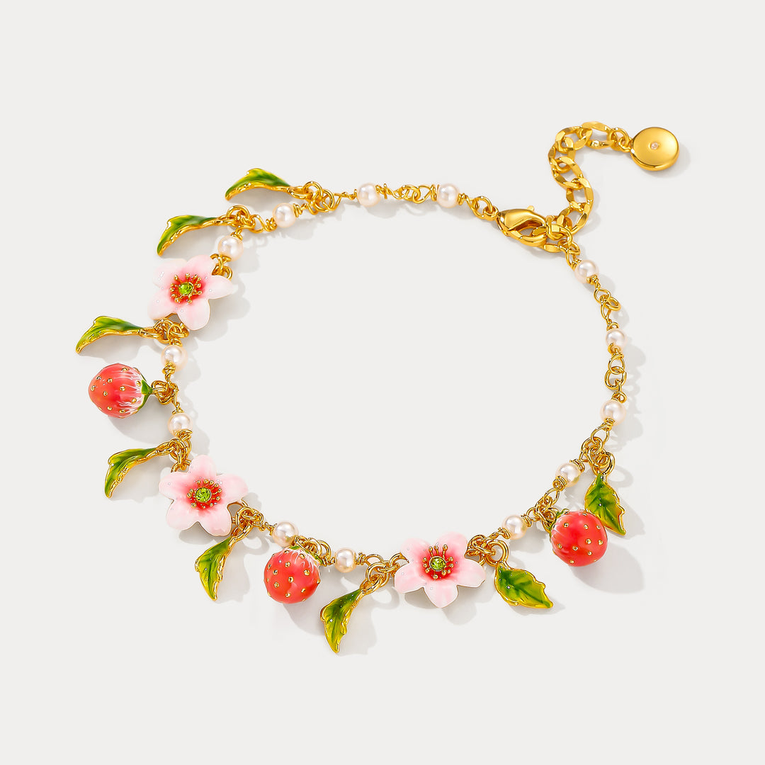 Selenichast Strawberry Bloom Bracelet