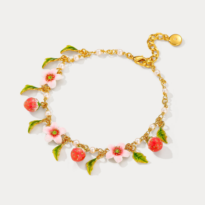 Selenichast Strawberry Bloom Bracelet