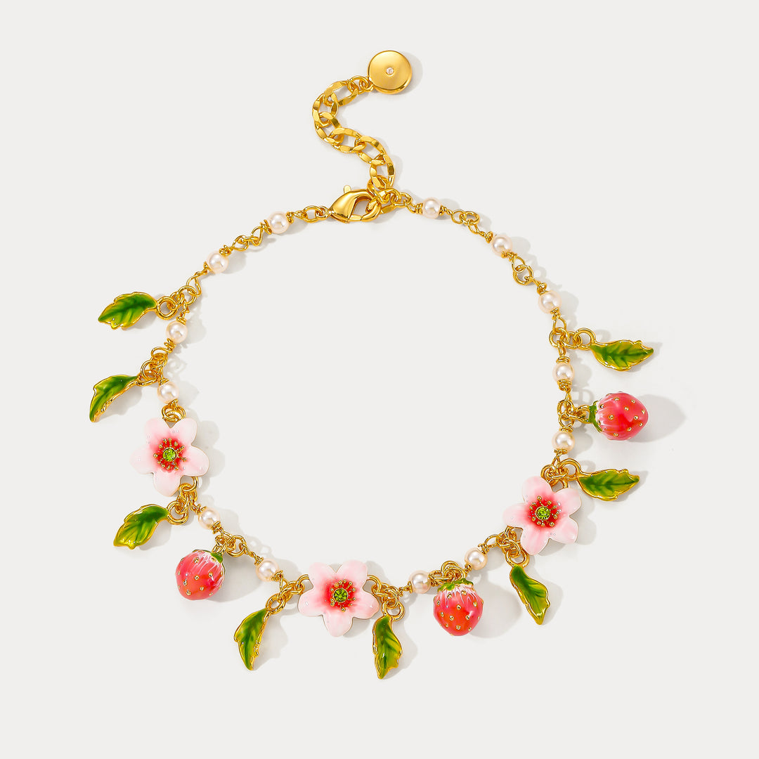 Strawberry Bloom Bracelet
