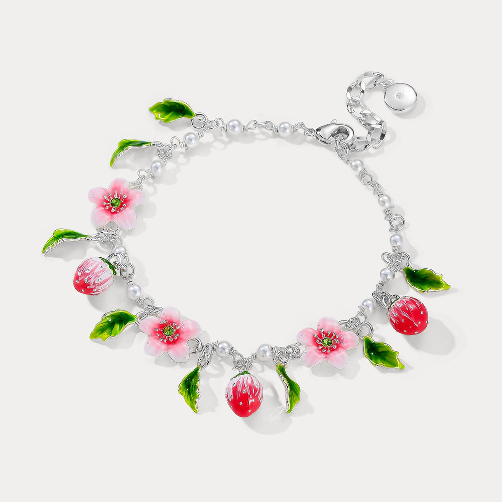 Strawberry Bloom Bracelet