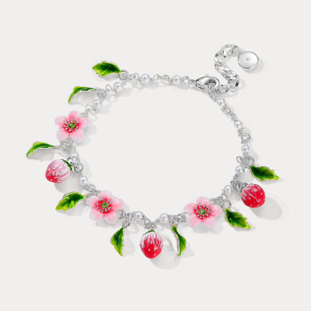 Strawberry Bloom Bracelet