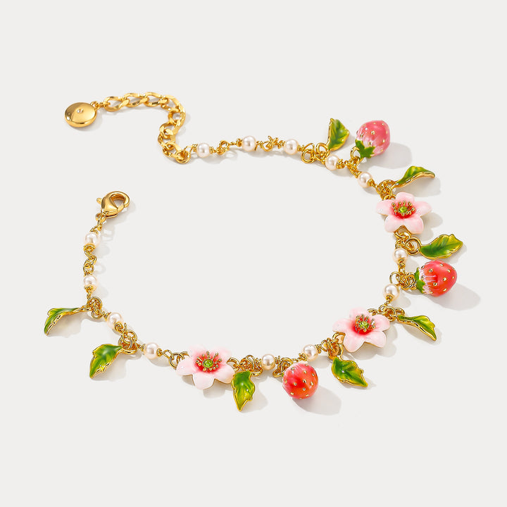 Strawberry Bloom Bracelet