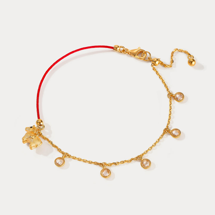 Lucky Horse Red String Bracelet Gift For Her