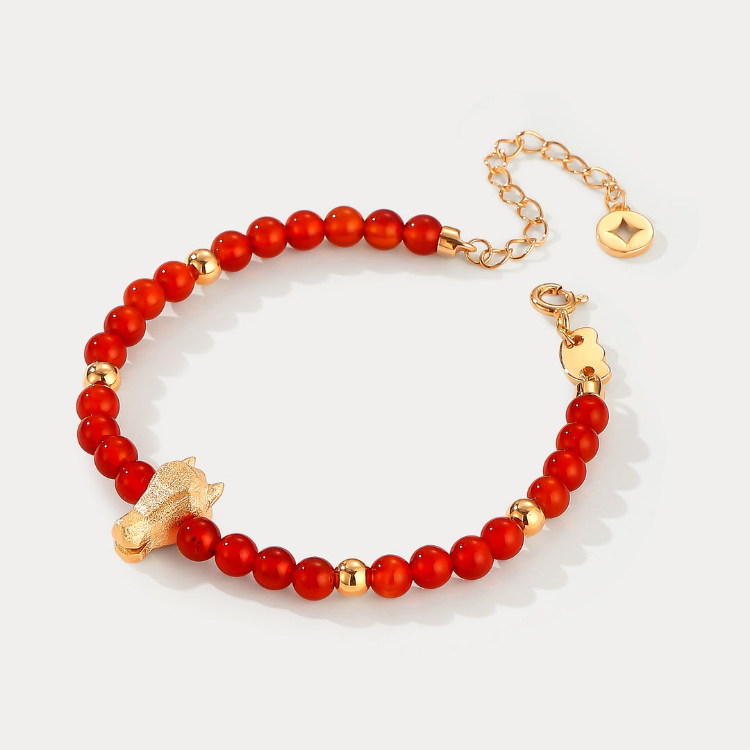 Horse Agate Bracelet Birthday Gift
