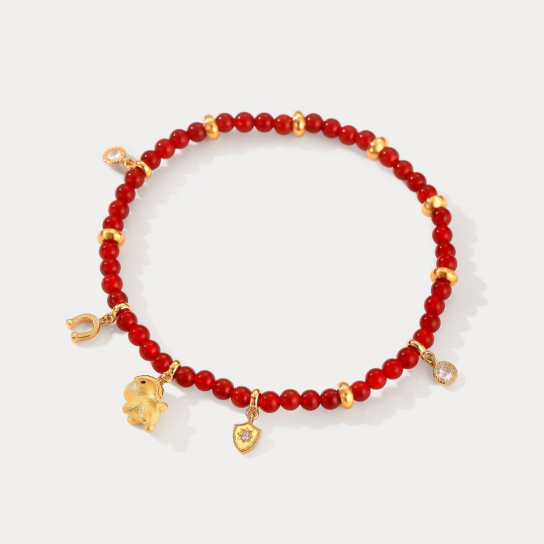 Lucky Horse Agate Bracelet Gift For Her