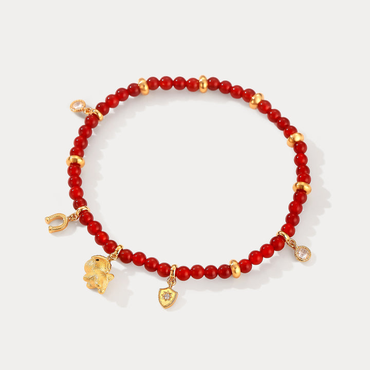 Lucky Horse Agate Bracelet Gift For Her