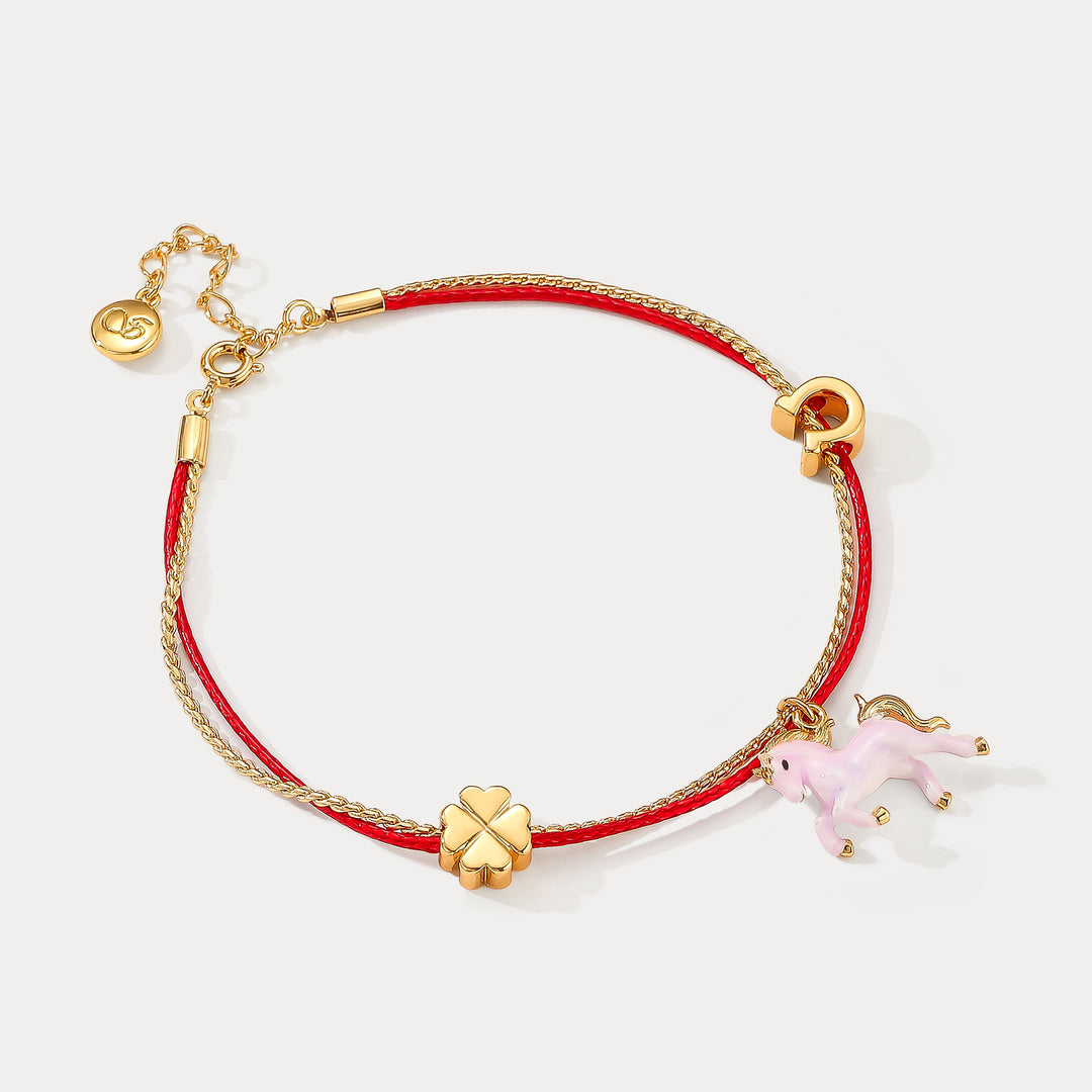 Lucky Horse Zodiac Red String Bracelet Gift For Her