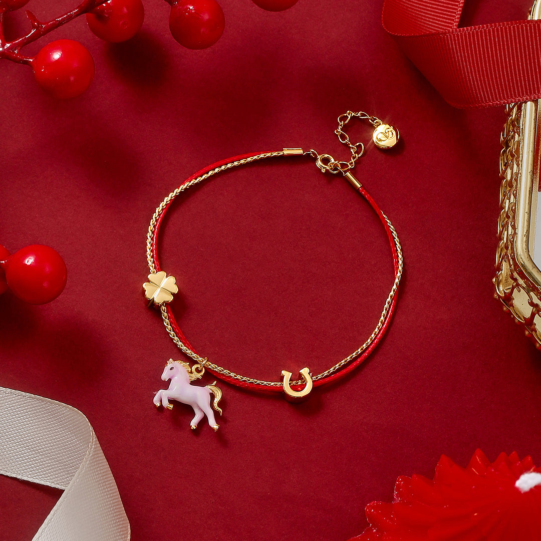 Lucky Horse Zodiac Red String Bracelet Gift
