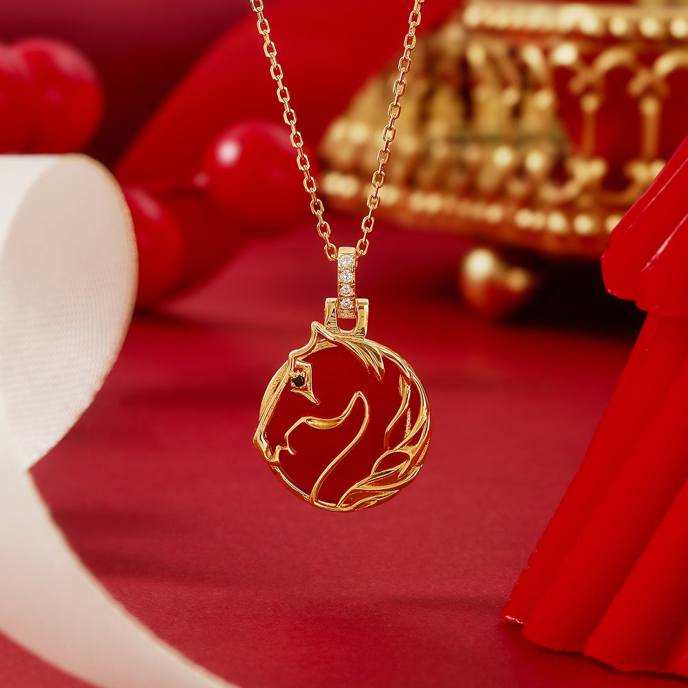 Horse Zodiac Necklace 