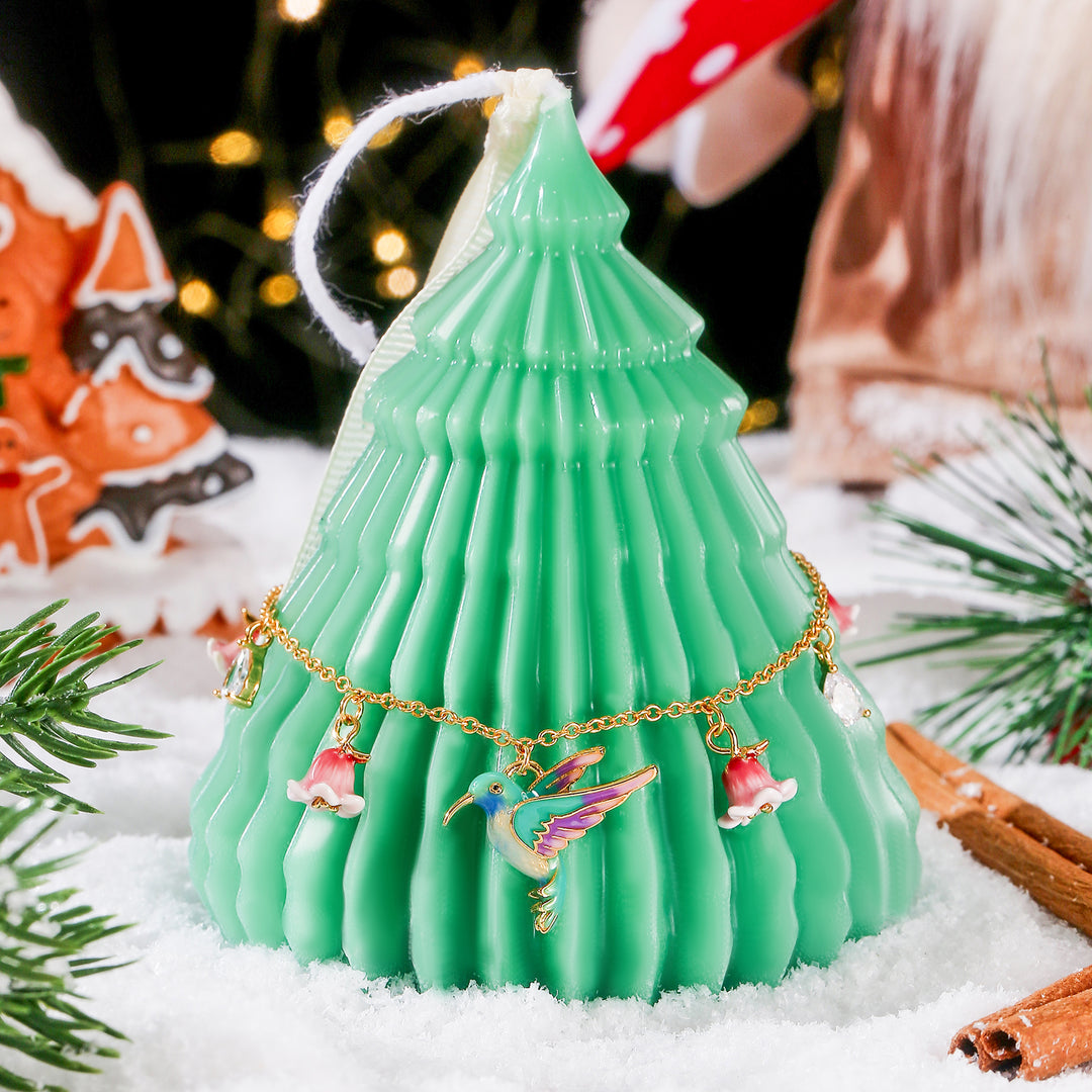 Hummingbird Flower Bracelet