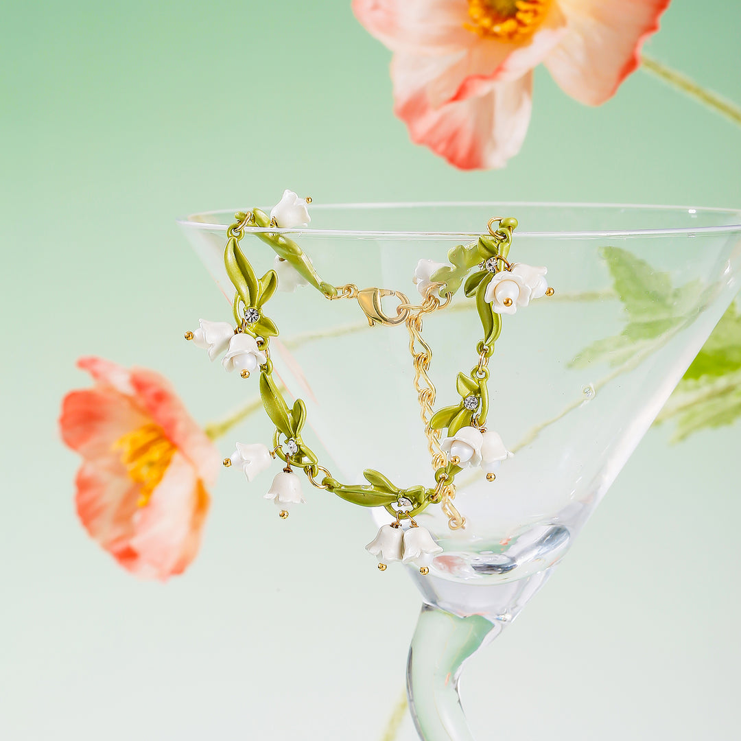 Braccialetto di diamanti da giglio della valle