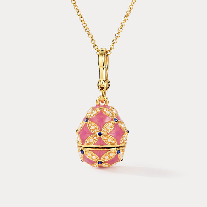 Mouse Egg Locket Necklace