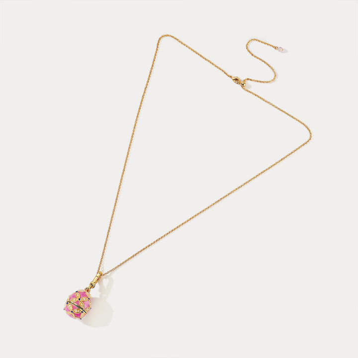 Mouse Egg Locket Necklace