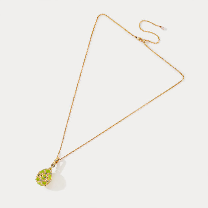 Monkey Egg Locket Necklace