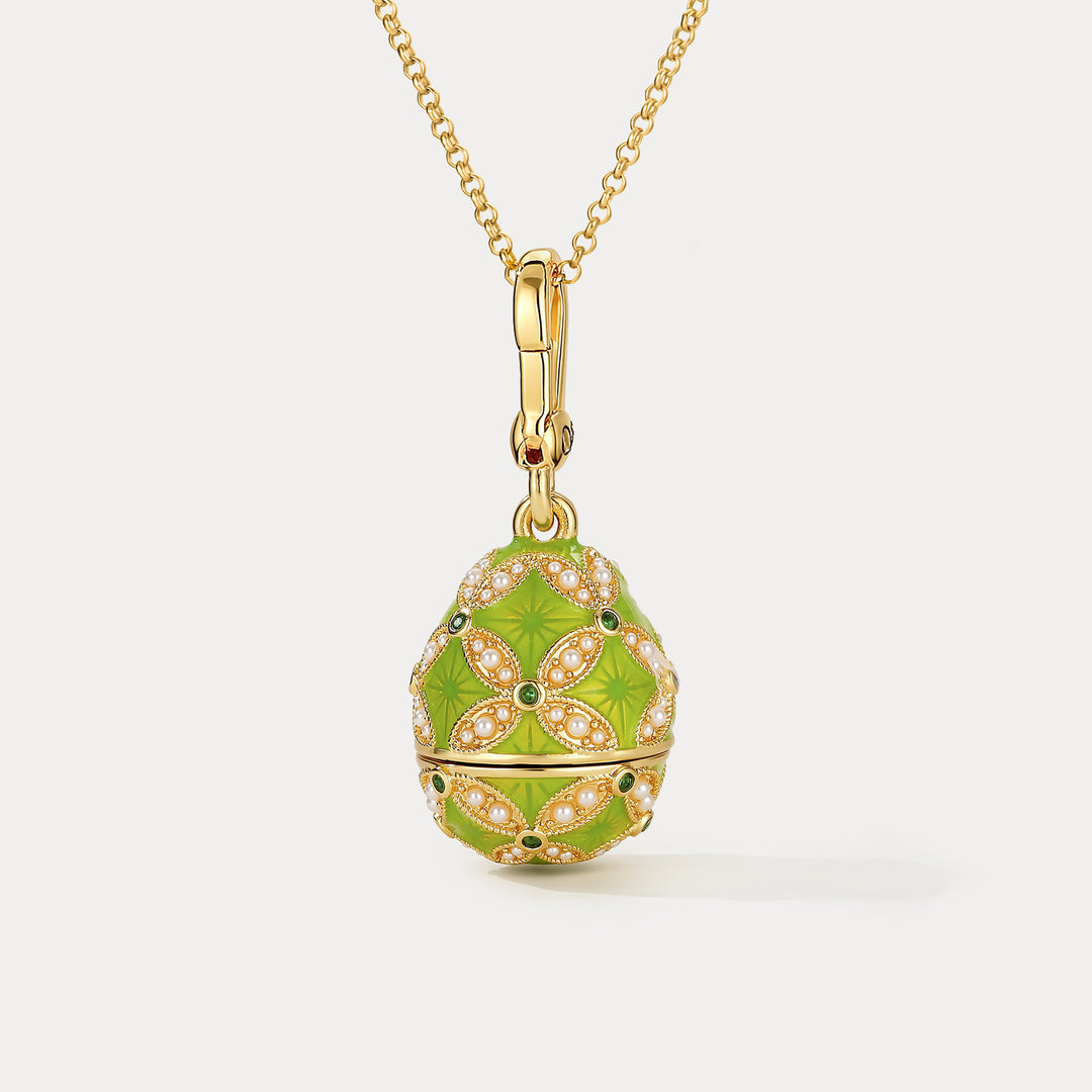 Monkey Egg Locket Necklace