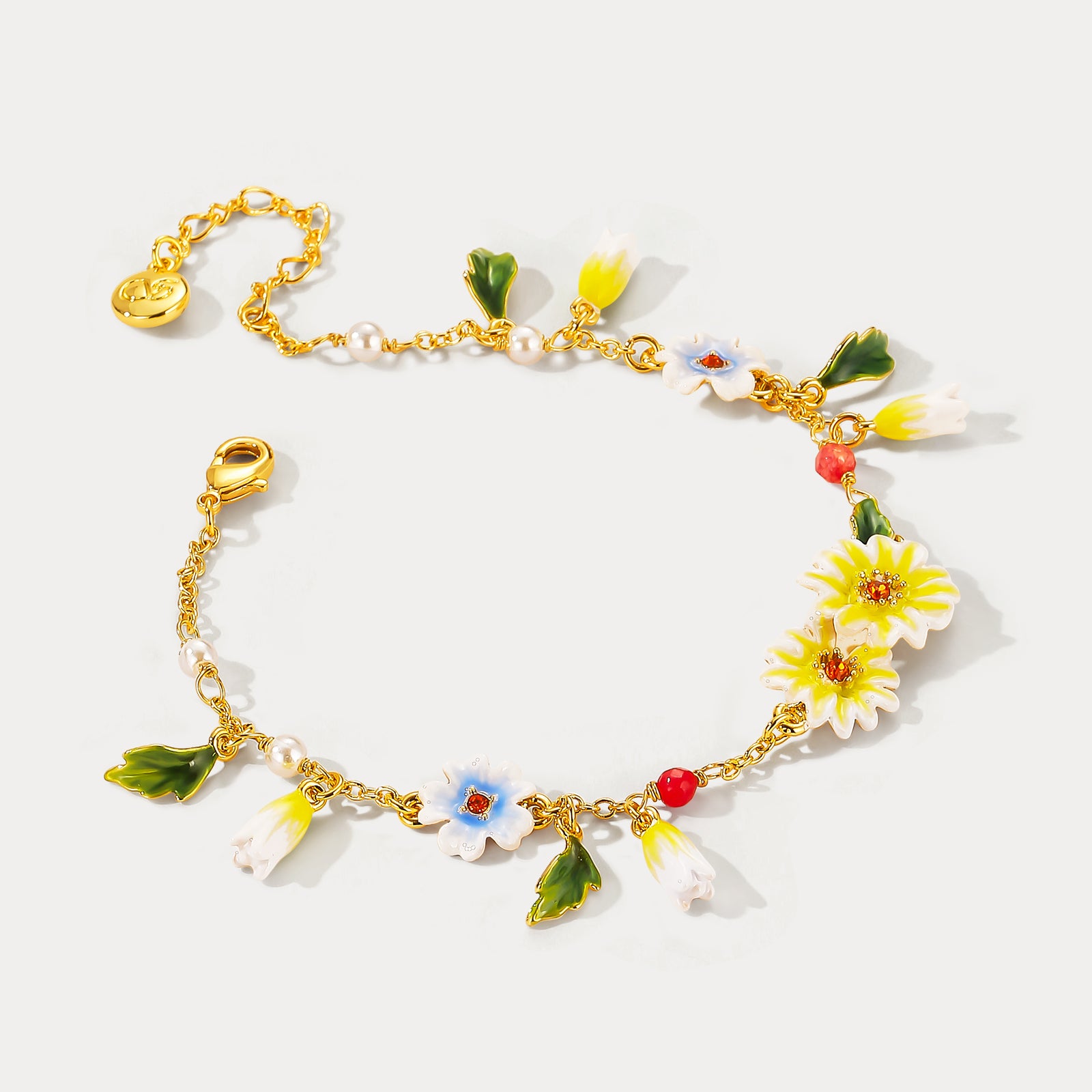 Daisy Charms Bracelet Gift for Girls