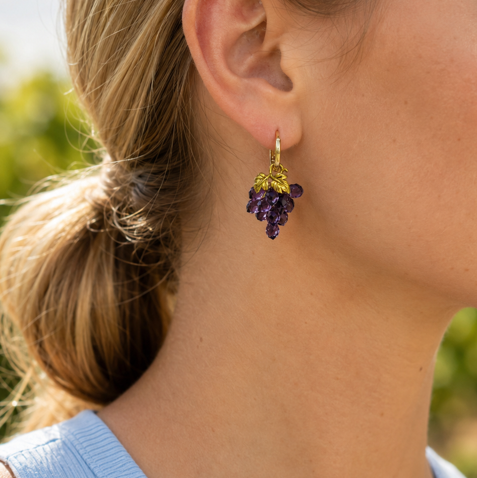 Grape Earrings