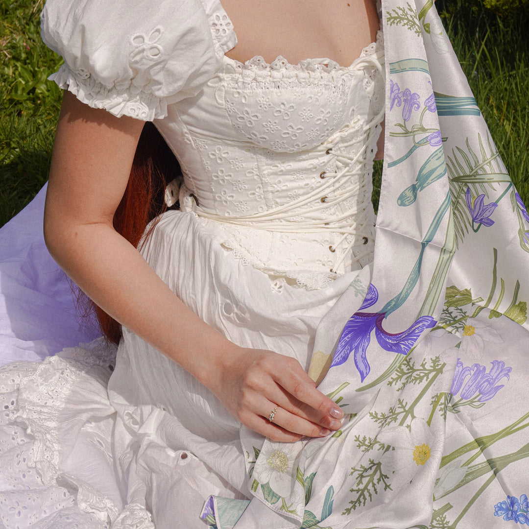 Selenichast Purple Fruit Square Scarf