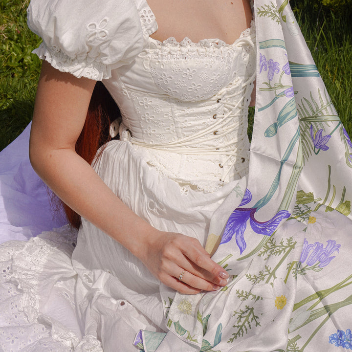 Selenichast Purple Fruit Square Scarf