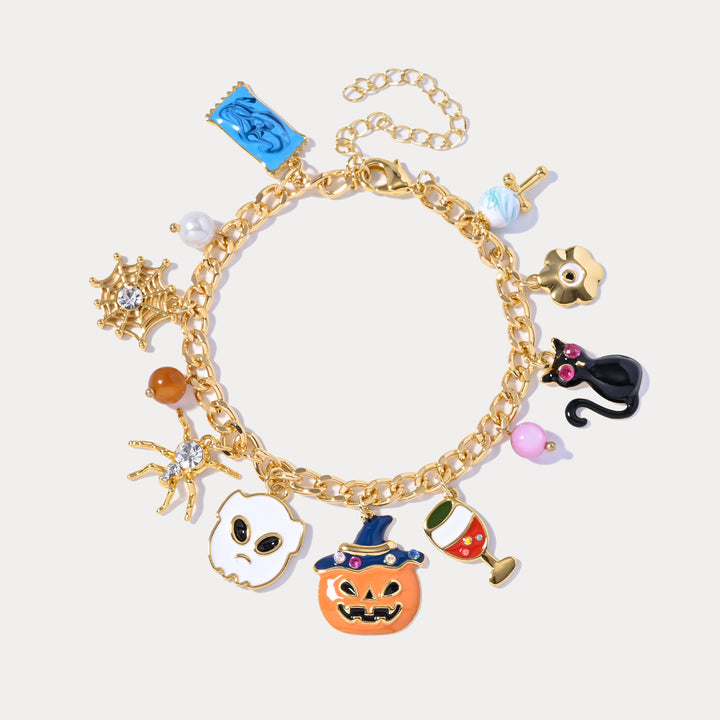 Selenichast Halloween Charm Bracelet