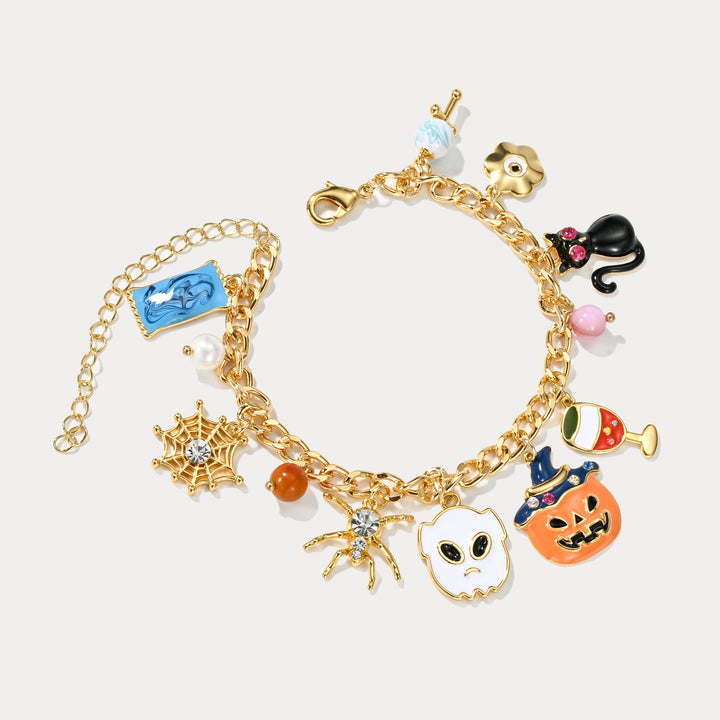 Selenichast Halloween Charm Bracelet