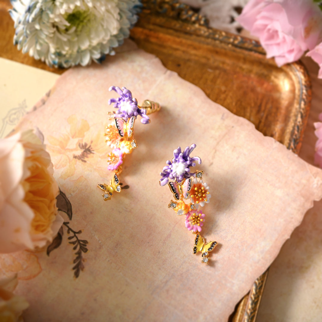 Daisy Butterfly Earrings