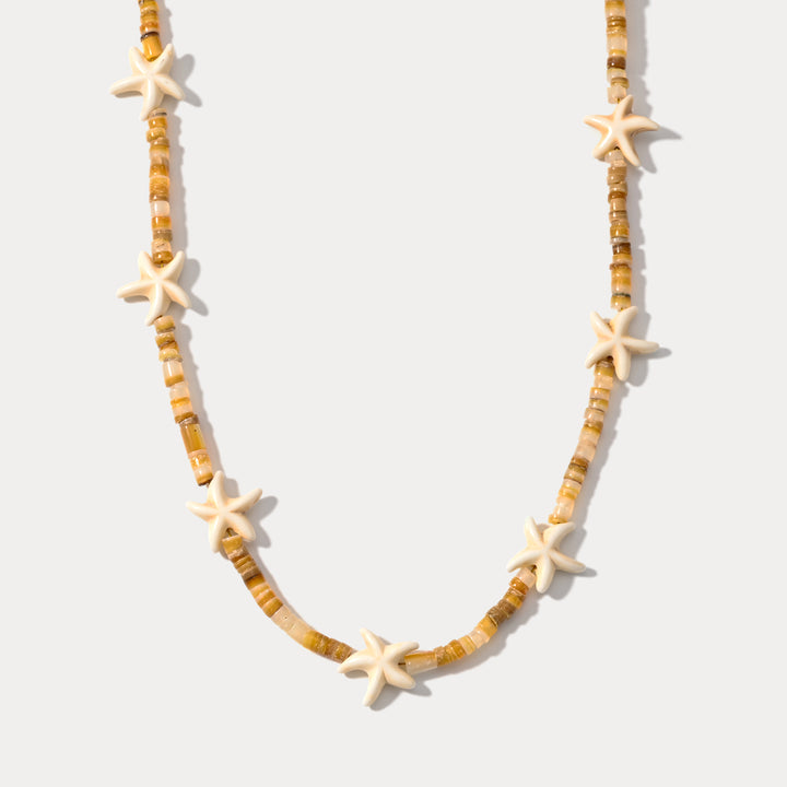 Selenichast Beach Starfish Boho Necklace