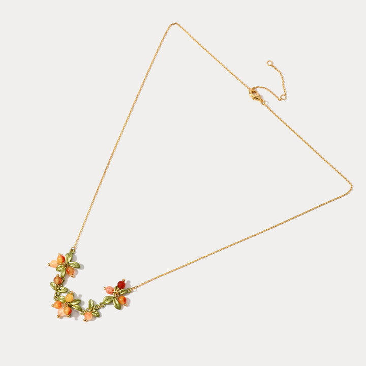 Orange Stone Necklace