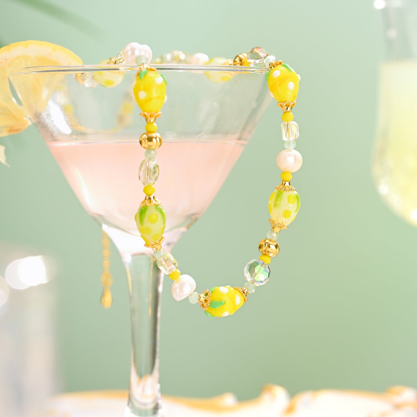 Beaded Golden Raspberry Raspberry Beaded Necklace | Beaded Jewelry | Summer Beaded Necklaces ...