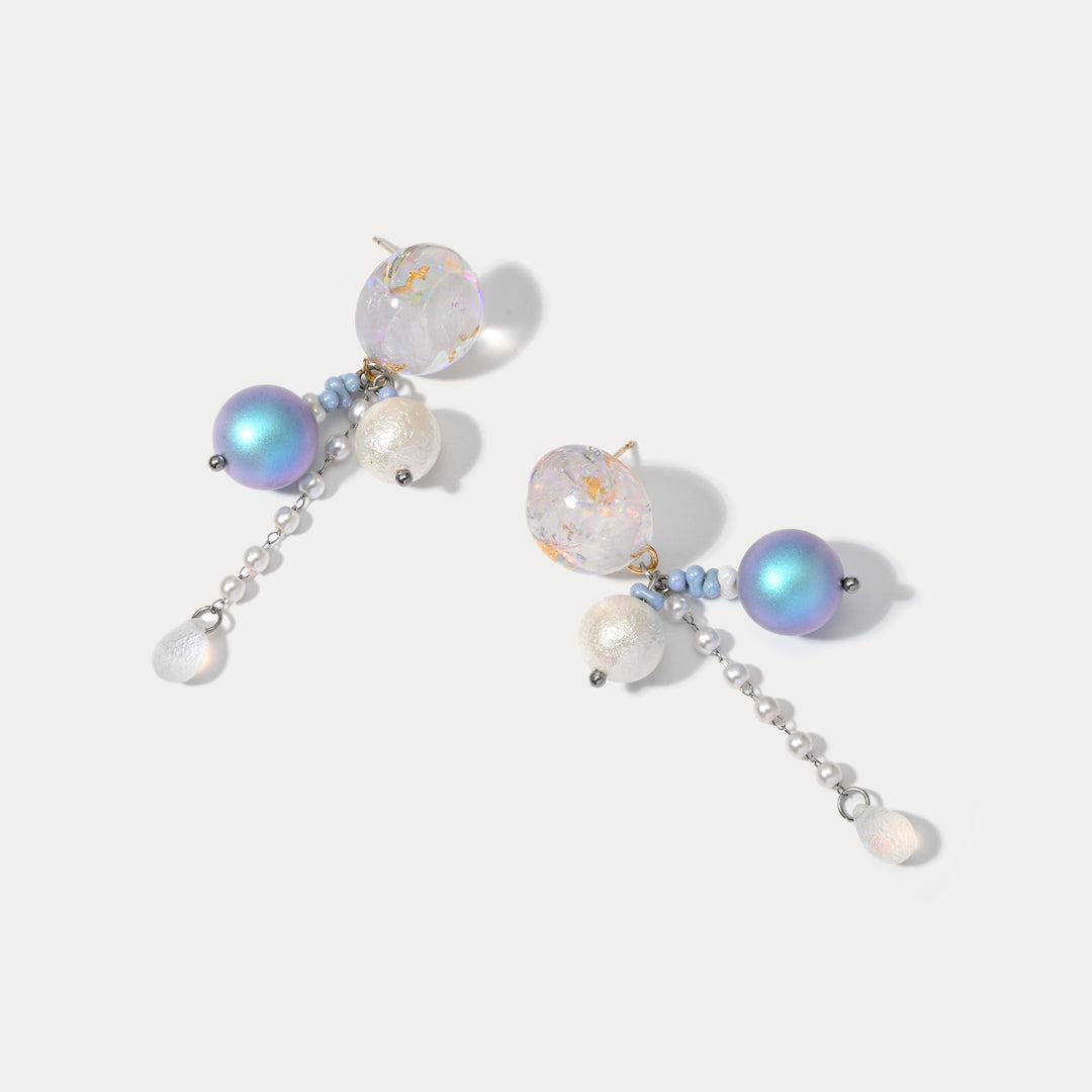 Czech Crystal Ocean Earrings