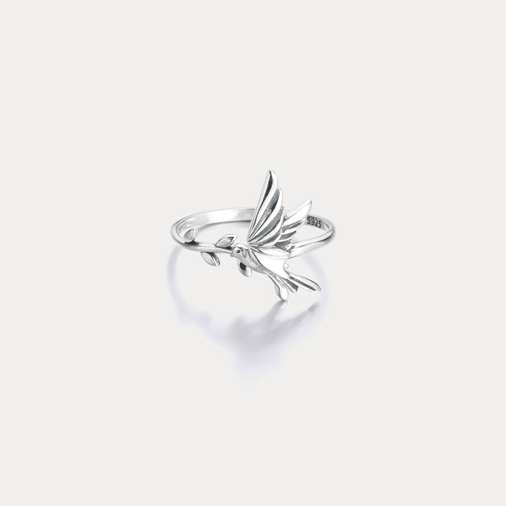 Selenichast Silver Bird Ring