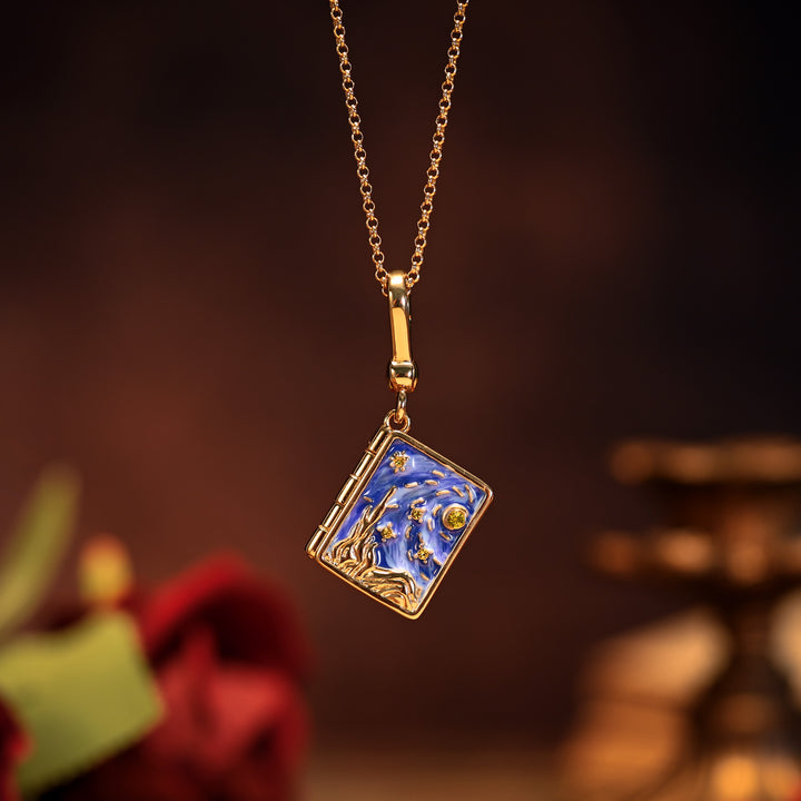 Starry Night Locket Necklace