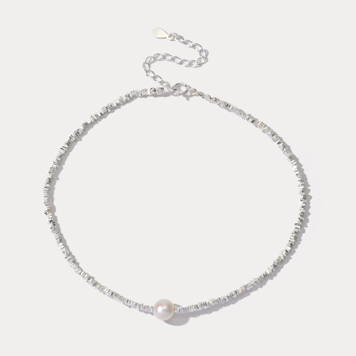 Silver Pearl Anklet