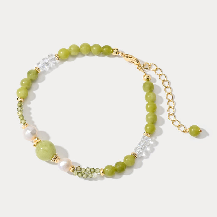 Green Grape Beaded Bracelet