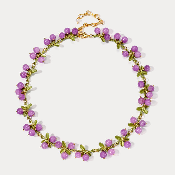 Purple Berry Necklace