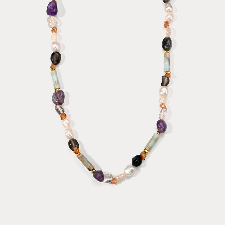 Selenichast Amethyst Bead Necklace