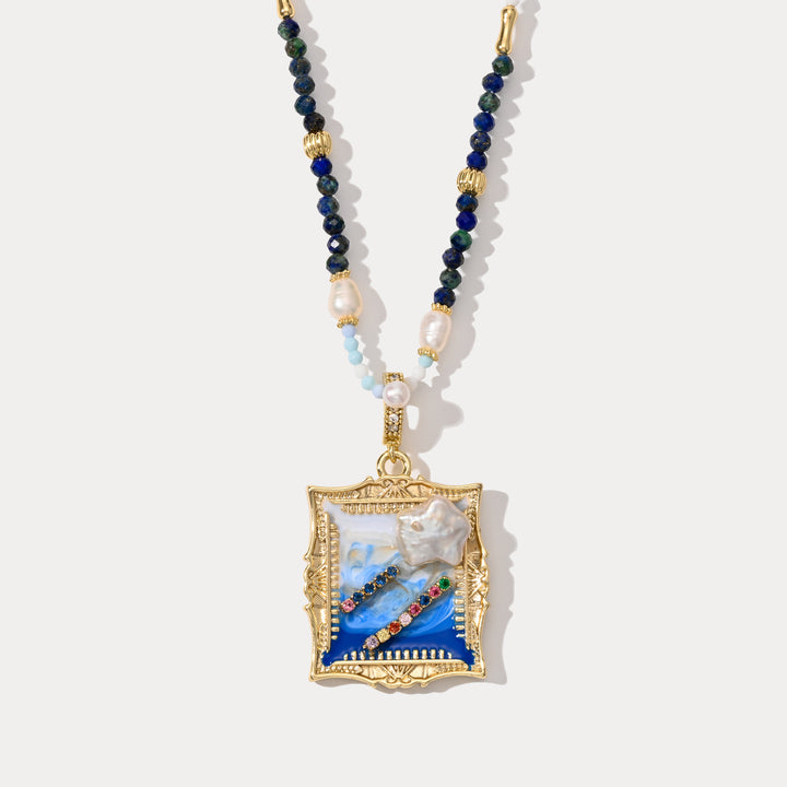 Selenichast Ocean Portrait Pendant Necklace