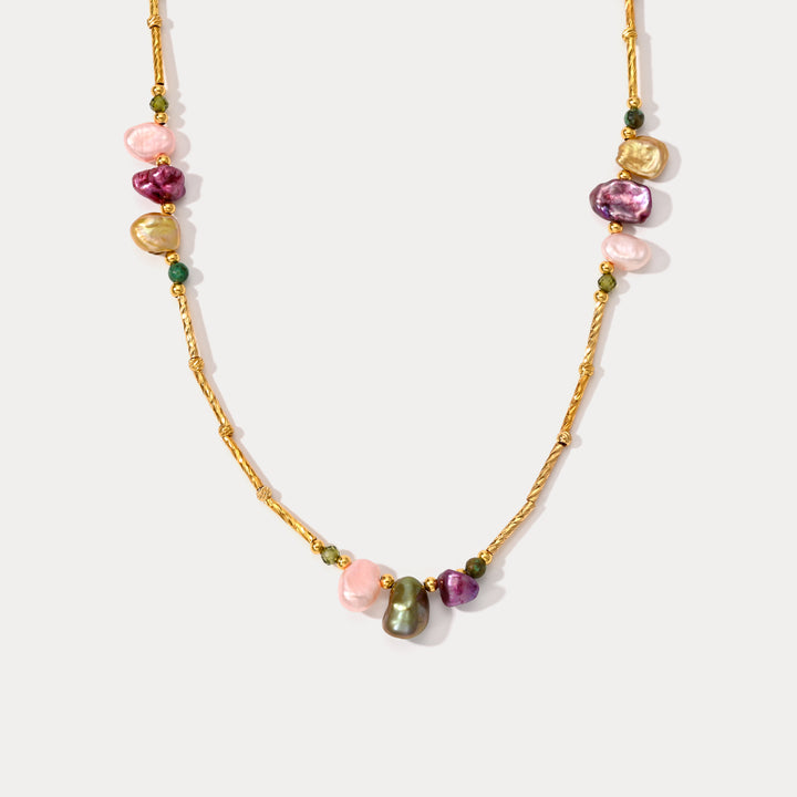 Boho Baroque Pearl Chain Necklace