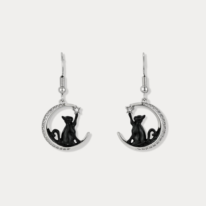 Black Cat Earrings