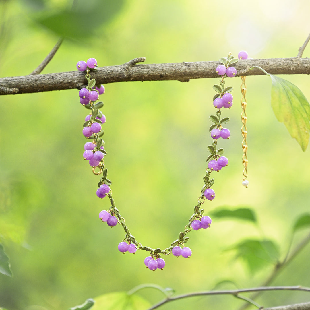 Selenichast Purple Berry Necklace