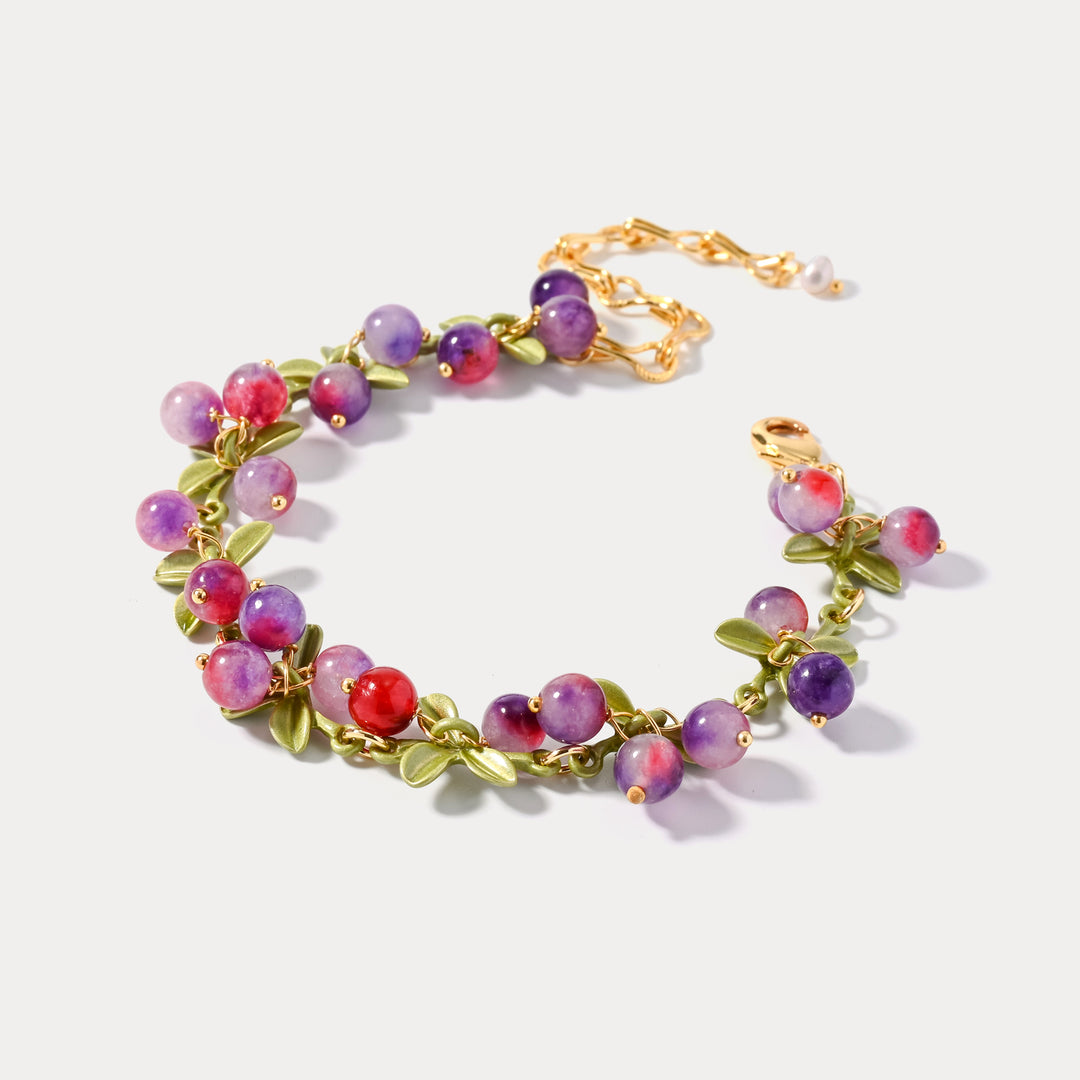 Bracelet de baies violet