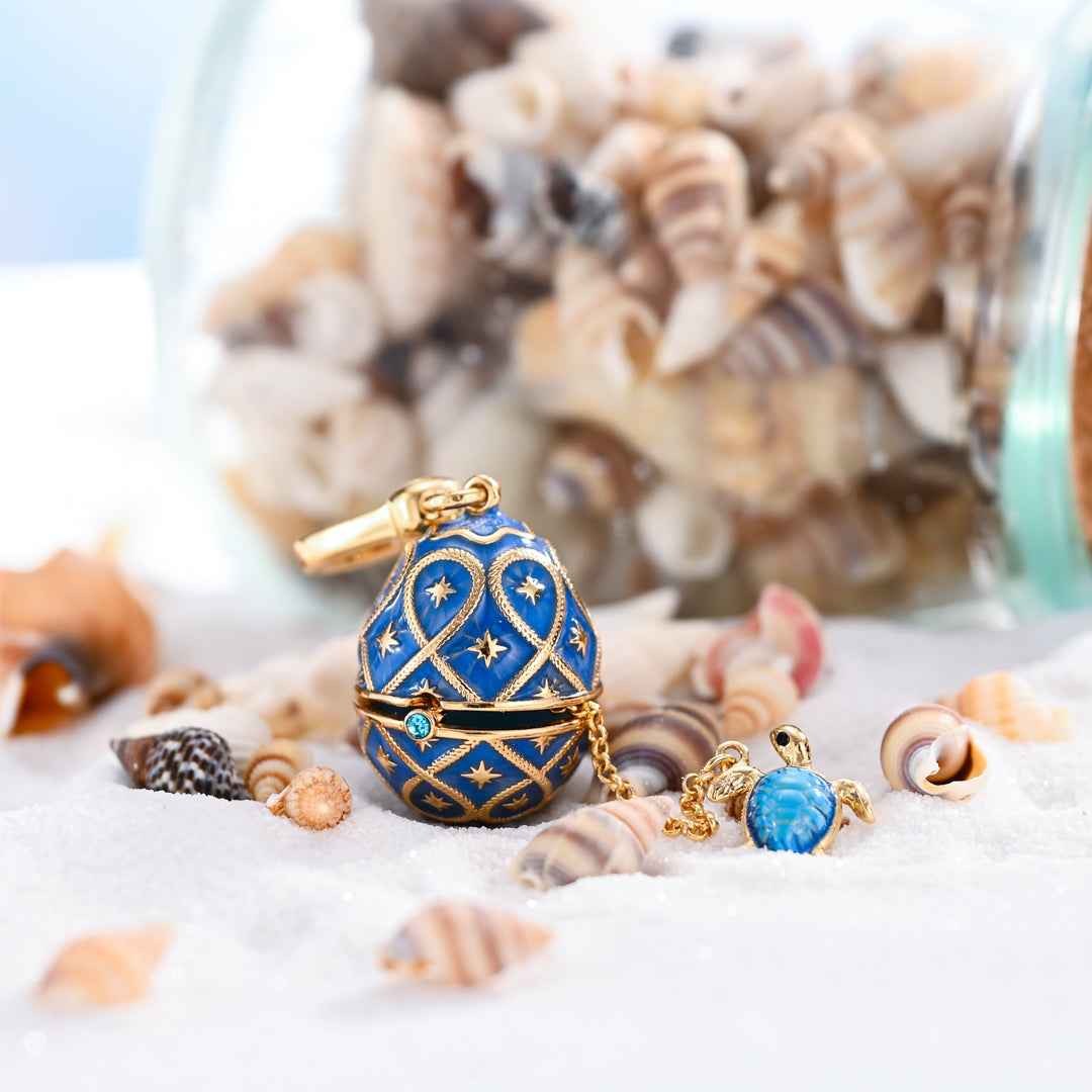 Turtle Egg Locket Necklace